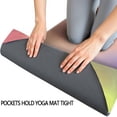 thumbnail image 3 of Pastel Rainbow Clouds Hot Yoga Mat Towel Non Slip for Hot Yoga - Quick-Drying Yoga Mat Cover with 4 Corner Pockets with Travel Bag - Hot Yoga Towel Non Slip 74"x26", 3 of 6