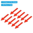 thumbnail image 3 of 2x0.6" Arrow Sticker Directional Sign Adhesive Removable Floor Decal, Red, 15Set / 150 Pack, 3 of 6