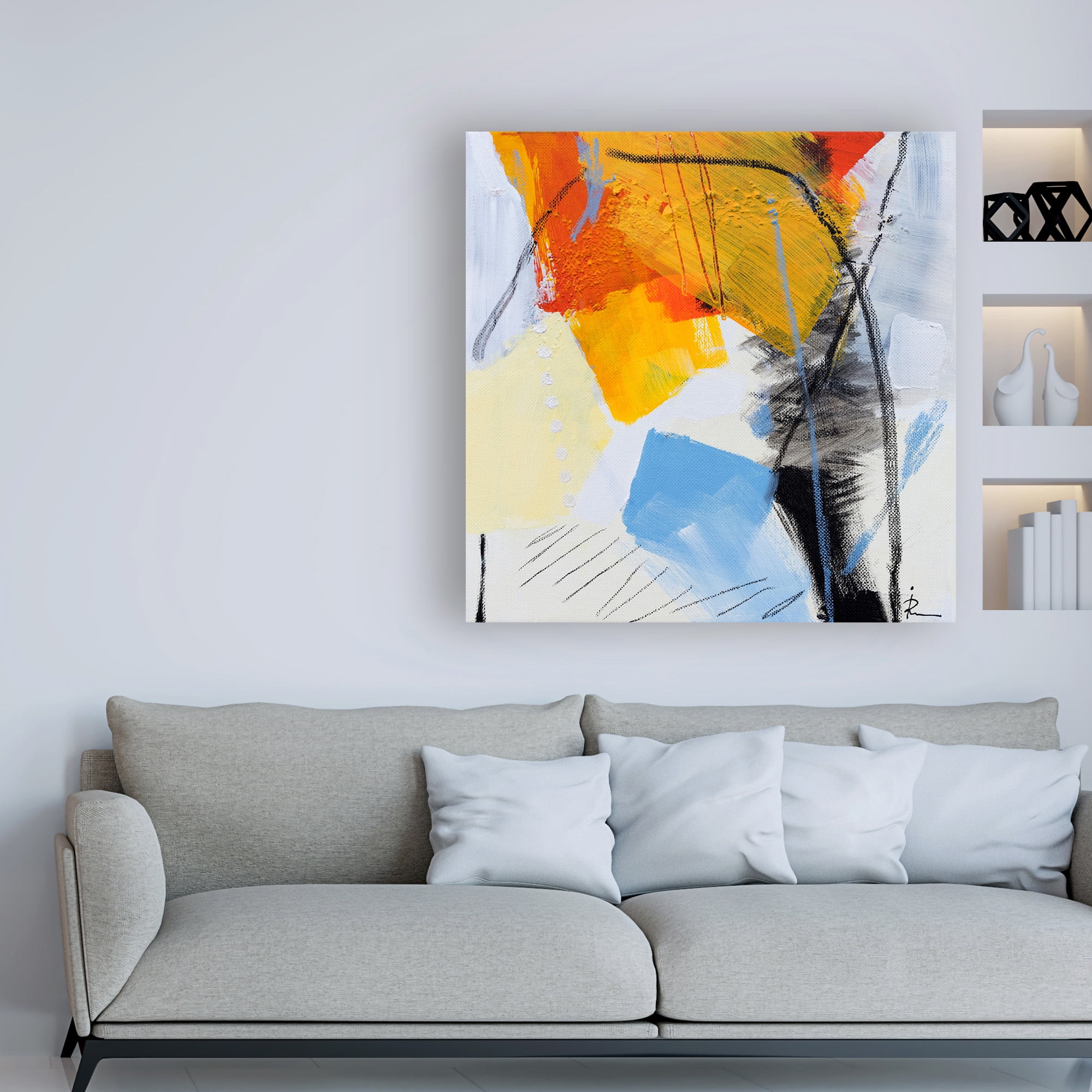 Trademark Fine Art 'Ira Ivanov Paint Expression Study 18' Canvas Art by Ira Ivanov