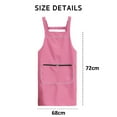 thumbnail image 2 of 3 pieces of new apron kitchen household waterproof and antifouling waist overalls, apron household summer thin - pink, 2 of 5