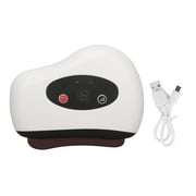 Electric scraping board 9 vibrating gear hot compress skin scraping massager for face neck back white