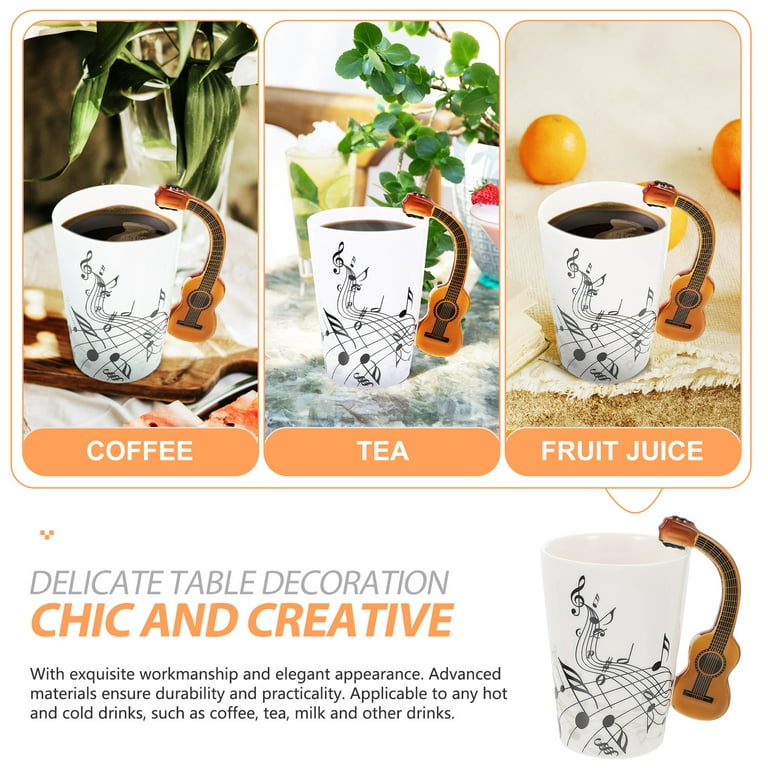 Modwnfy 16 fl oz Red Coffee Mugs Ceramic Coffee Mug Tea Cups, Black  Exterior Red Color Interior Ceramic Coffee Mugs, Large Ceramic Coffee Cup  for