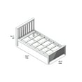 thumbnail image 6 of Twin Bed with Two Guard Rails, Natural, 6 of 9