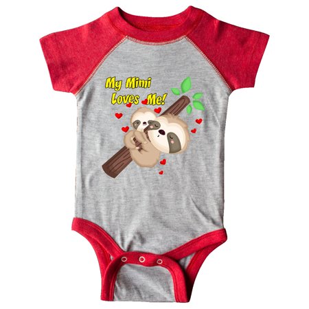 

Inktastic My Mimi Loves Me Gift Baby Boy or Baby Girl Bodysuit