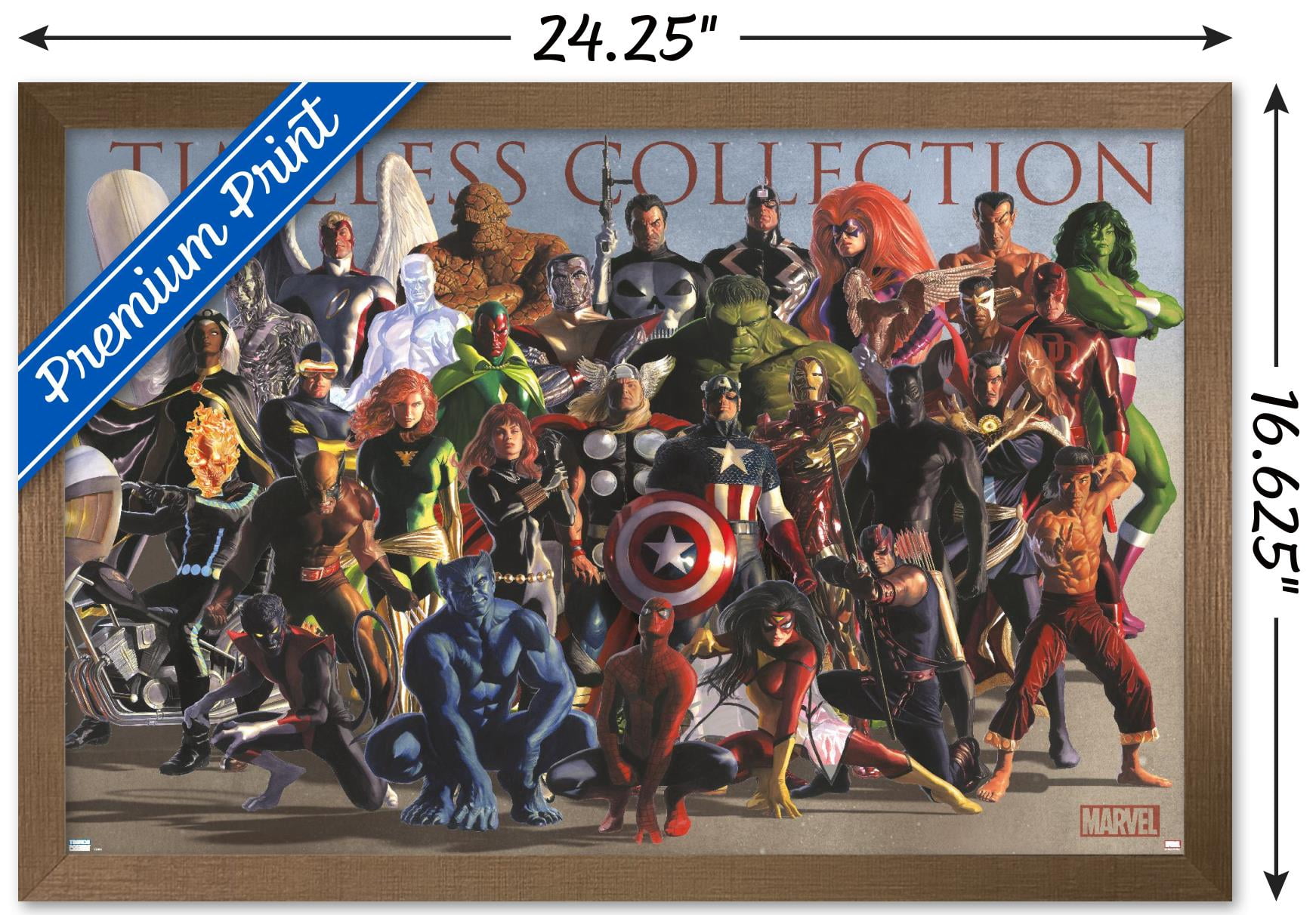Marvel Comics - Group Wall Poster, 14.725" x 22.375", Framed