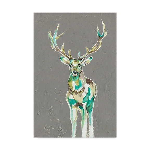 Trademark Fine Art 'Solitary Deer II' Canvas Art by Jennifer Goldberger