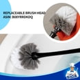 thumbnail image 4 of Embolo de Inodoro y Cepillo para Polvo de tazón con Soporte, Cepillo para Polvo de Inodoro Resistente y émbolo para Limpieza de baño, Negro, 1 Juego, 4 of 6