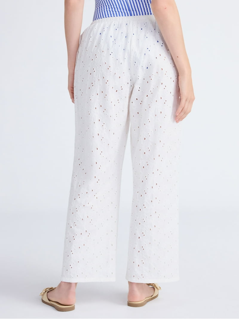 パンツ the virgins eyelet cotton pt flower flare pt（flower flare pt