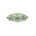thumbnail image 1 of Faship Gorgeous Peridot Green Rhinestone Crystal Floral Pasador de pelo Clip, 1 of 5