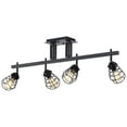 thumbnail image 6 of Warehouse of Tiffany Zefina Matte Black 4-light Track Light, 6 of 6