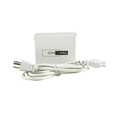 [UL Listed] OMNIHIL White 5 Feet Long AC Power Cord Compatible with Epson ET-4750 C611A