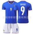 thumbnail image 1 of Football Uniform Home Jersey Mbappe Children's Short Sleeve Summer Sportswear, 1 of 4