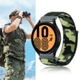 thumbnail image 4 of LEIXIUER 22mm Soft Nylon Camouflage Watch Bands Compatible for Samsung Galaxy Watch 46mm/Samsung Galaxy Watch 3 45mm/Gear S3 Frontier/Classic,Sport Strap Wristband Replacement Bracelet,army green, 4 of 7