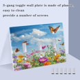 thumbnail image 3 of Colorful Wildflowers Butterflies Decorative Light Switch Plates Switch Cover Decorative Wall Plates Ideal for Living Room Kitchen Bedroom and Study, 3 of 8