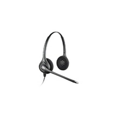 Plantronics - HW261N - Plantronics SupraPlus HW261N Wideband Headset - Silver - Wired - Over-the-head - Binaural