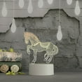 thumbnail image 1 of WREESH 3D USB Acrylic Night Light LED Table Desk Bedroom Decor Gift Warm White Lamp, 1 of 1