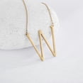 thumbnail image 3 of Collar ajustable con Colgante de 26 letras para hombre y mujer yuxing clásico brillante, 3 of 5