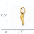 thumbnail image 2 of 14K Yellow Gold Italian Horn Charm, 2 of 2