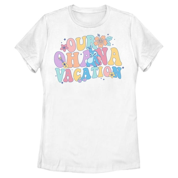 Womens Lilo & Stitch Our Ohana Vacation T Shirt