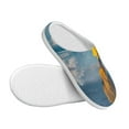 thumbnail image 3 of Lsque Monk Walking On Water Pattern Womens Comfort Cotton on Scuff With Memory Foam and Anti-skid Sole Slipper-37/38, 3 of 7