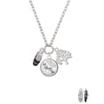 thumbnail image 2 of Delight Jewelry Silvertone 3-D Black Running Shoe Let Things Go Fall Zoey Charm Necklace, 28", 2 of 4