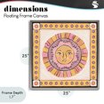 thumbnail image 4 of Stupell Industries Eclectic Pastel Sun Face with Border Gray Floating Frame Canvas Art, 25 x 25, by Two If By Sea Studios, 4 of 8