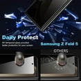 thumbnail image 3 of [6 in 1] for Samsung Galaxy Z Fold 5 Privacy Screen Protector, 2X Tempered Glass Front Film + 2X Inside Flexible Film + 2X Camera Lens Protector Case Friendly Protective Accessories, 3 of 3