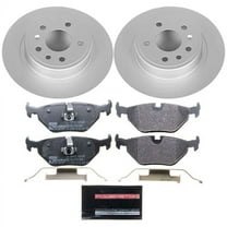 Power Stop Rear Euro-Stop ECE-R90 Certified Brake Pad and Rotor Kit ESK3080