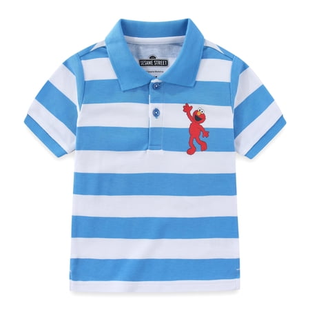 Sesame Street Elmo Short Sleeve Polo Shirt (Boys), Sizes 12M-4T