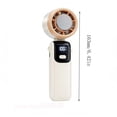 thumbnail image 5 of weibbin Portable Handheld Fan with Digital Display USB Rechargeable Mini 5 Speeds Cooling Fan for Travel Office, 5 of 5