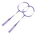 thumbnail image 2 of Badminton Racket Set, Anti Bending Iron Alloy Split Handle Light Weight Badminton Racquet  For Exercise, 2 of 8