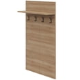 thumbnail image 5 of Nexera Porto Entryway Wall-Mounted Coat Rack with Shelf, Brown Oak, 5 of 7