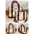 thumbnail image 6 of PIKADINGNIS Women Chic Canvas Shoulder Bag Satchel Hobo Crossbody Bag Tote Purse Large Small, 6 of 6