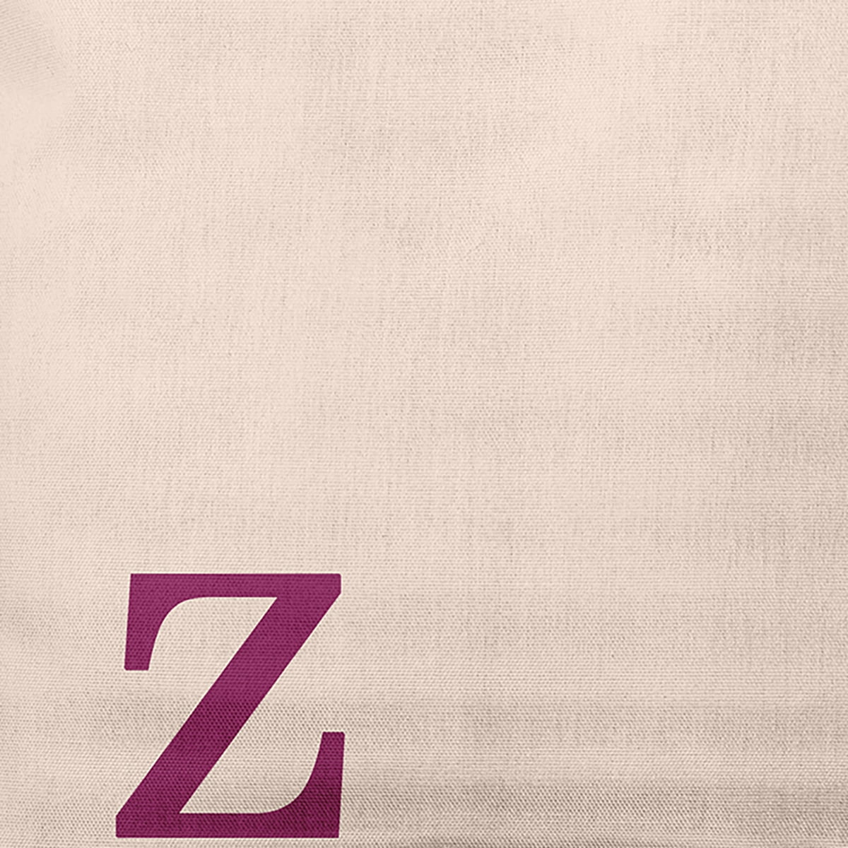 Simply Daisy 18" x 18" Modern Monogram Decorative Throw Pillow, Dusty Rose