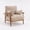 Light Khaki, variant on Ktaxon Mid-Century Accent Chair, Rubberwood Chenille Armchair, Upholstered Lounge Chair for Living Room Bedroom Light Khaki