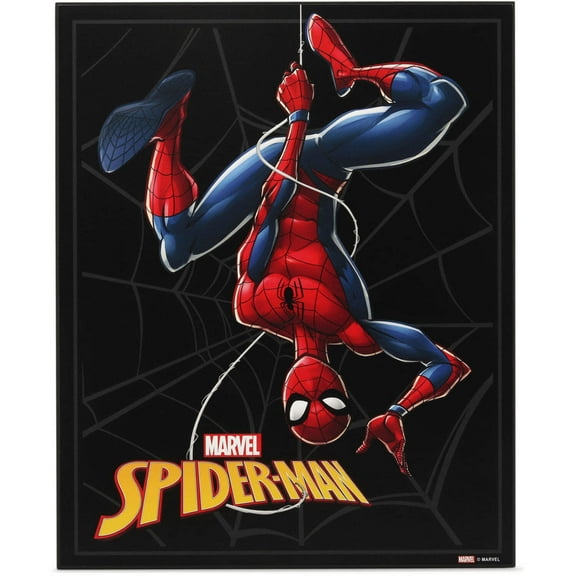 Marvel Spider-Man Comic Wall Art - Superhero Wall Decor for Movie Room, Man Cave, or Kids' Room