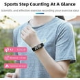 thumbnail image 4 of Vibrating Alarm Clock Watch, Shock Watch Alarm Clock, 2025 New Silent Vibration Wake up Wristband, Multifuncational Snooze-Free Smart Watchs for Women and Men, Deep Sleepers, 4 of 7