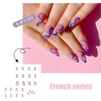 FSTDelivery Nail Stuff for Beginners, 24 Of Fake Nails Nail Art Patches Wearable Nail Art Products Removable, DIY Nails at Home, Nail Supplies, Christmas Birthday Gifts for Women
