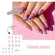 thumbnail image 1 of Uñas postizas, 24 unidades de uñas postizas, parches para decoración de uñas, productos de uñas para vestir, uñas postizas removibles tipo ataúd., 1 of 9