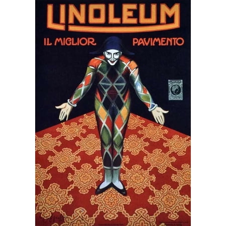 linoleum il miglior pavimento Ad Decor Poster. Home Graphic Art Design. 11 x 17 Inch Poster