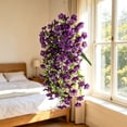 thumbnail image 6 of FastXmas Artificial Hanging Flowers for Outdoors, Hanging Plants Violet Vines UV Resistant for Wall Home Room Garden Wedding Indoor Outdoor Spring Summer Decoration(Purple), 6 of 6