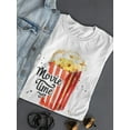 thumbnail image 3 of Movie Time Colorful Popcorn Tee Women's -Image by Shutterstock, 3 of 4