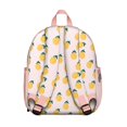 thumbnail image 3 of Yellow Lemon Pattern Backpack, Stylish Fruit Print School Bag, Summer Fresh Vibe, Lightweight and Durable for Daily Use, 3 of 6
