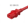 thumbnail image 5 of SANOXY Cables and Adapters;  1ft 18 AWG Universal Power Cord (IEC320 C13 to NEMA 5-15P), Red, 5 of 5