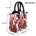 thumbnail image 2 of Lsque Truck With Gnomes Pattern Leather Rivet Shoulder Bag – Elegant Genuine Leather & Microfiber PU Crossbody with Detachable Adjustable Strap, 2 of 5