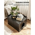 thumbnail image 5 of Cat Litter Box Enclosure Furniture, Hidden Litter Box Enclosure for Indoor Cats, Spacious Cat Washroom Furniture with Removable Divider, Easy Assembly, Fit Most of Litter Box, Black, 5 of 7
