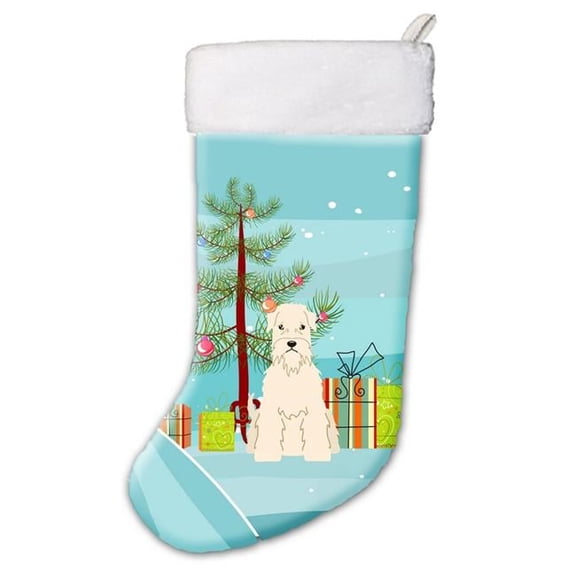 Merry Christmas Tree Soft Coated Wheaten Terrier Christmas Stocking