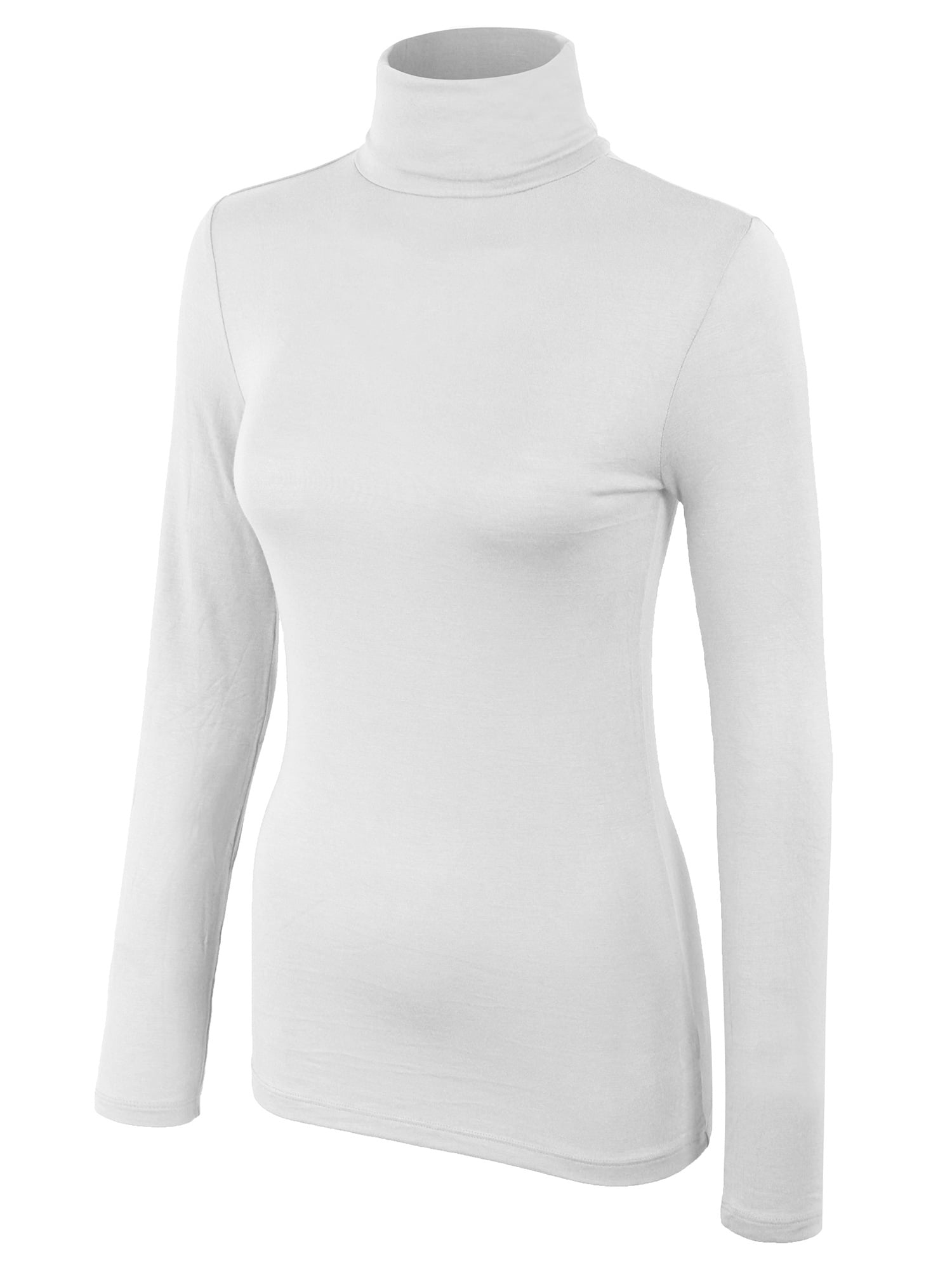 Basic Fitted Turtleneck Shirt - Walmart 