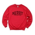thumbnail image 4 of Merry Christmas Varsity Checkered - Sweatshirt, 4 of 6
