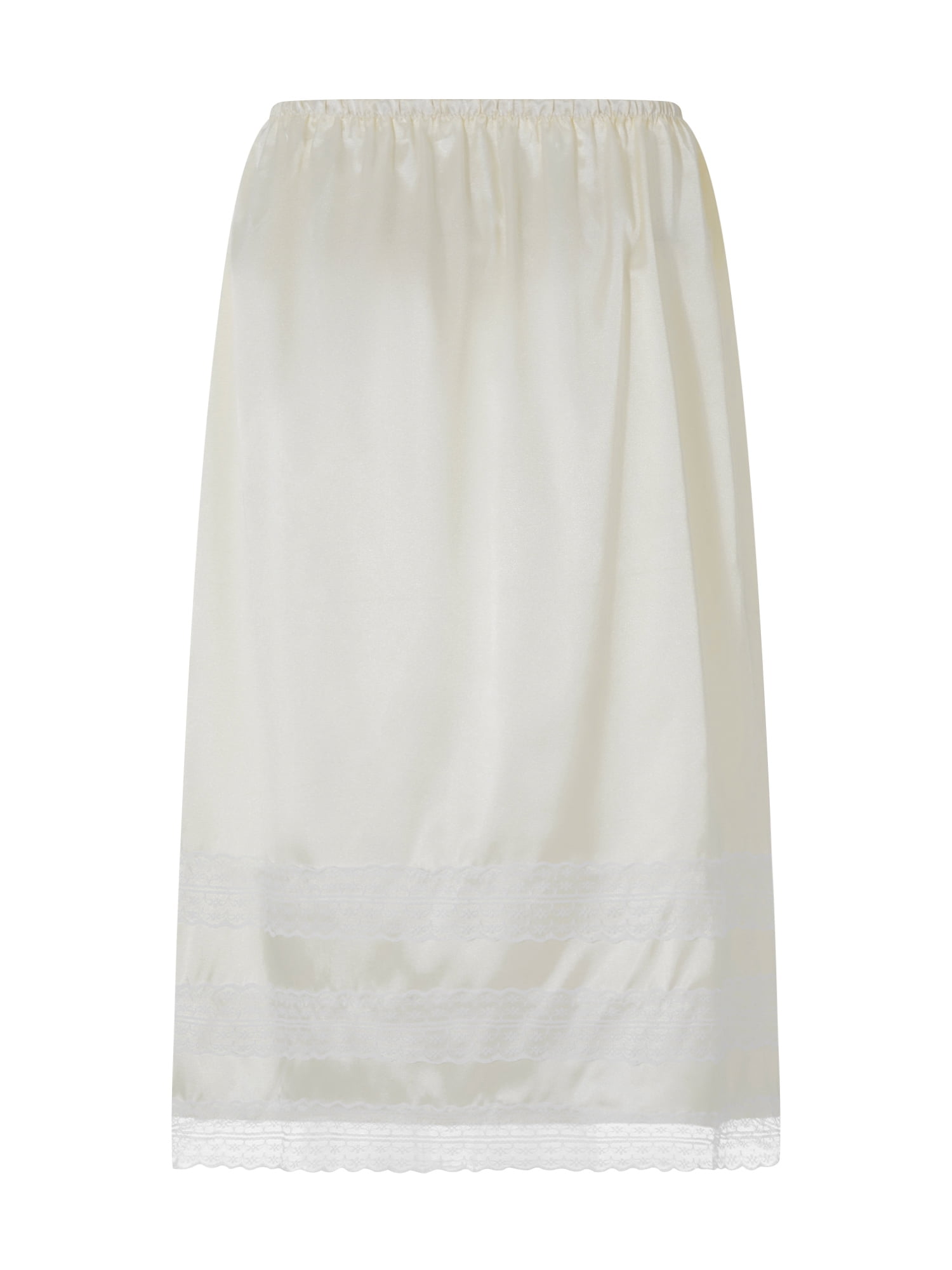 Women Half Slip Underskirt Elastic Petticoat Extender Half Slips Lace